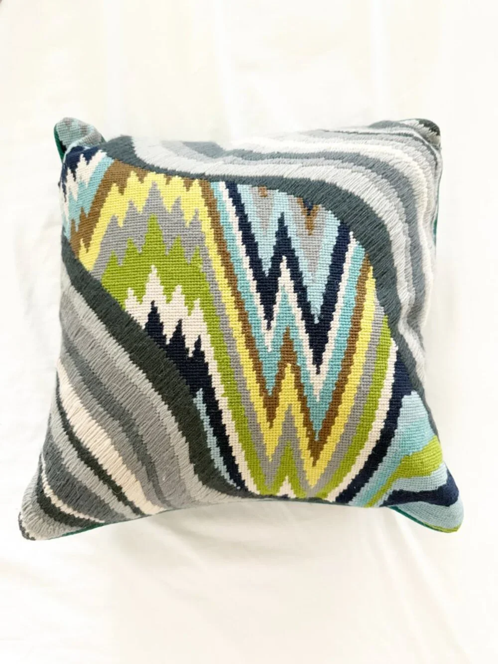 Jonathan Adler Bargello Jungle Road Throw Accent Square Pillow